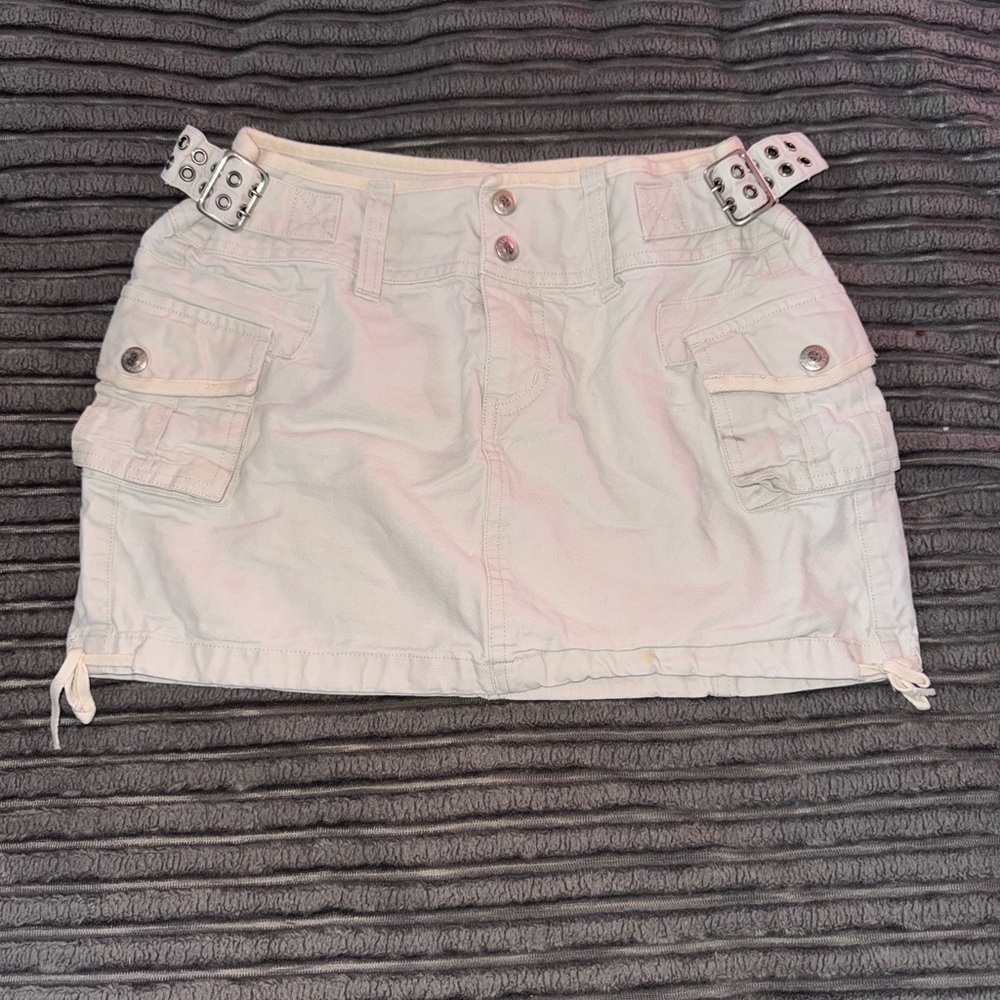 Arizona Jean Company Cream Mini Skirt